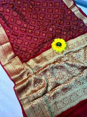 Vastrangan kanjivaram bandhani saree wholesale online market